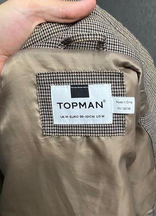 Бежевая зимняя куртка от бренда topman6 фото