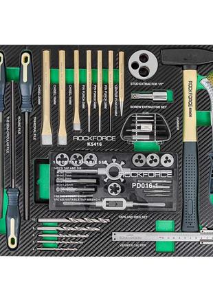 Набор ударного и режущего инструмента rockforce 41 предмет, в ложементе rf-k5416