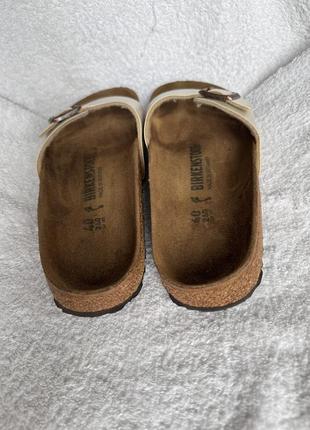 Шлепанцы сланцы birkenstock 40p бежевые4 фото