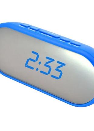 Годинник vst-712y-5, синій корпус, індикація синього кольору, ...
