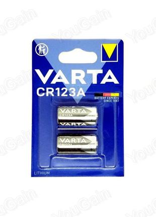 Літієва батарейка varta cr123a (3v). (1 батарейка)