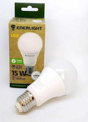 Лампа світлодіодна потужна enerlight a65 15вт 4100k e27