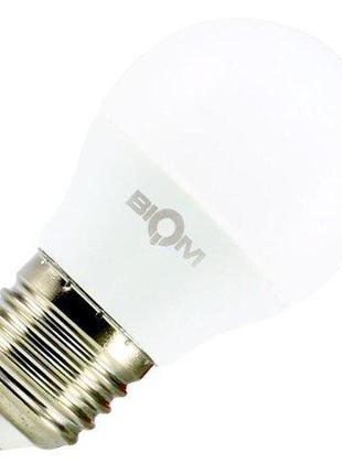 Свiтлодiодна лампа biom bt-543 g45 4w e27 3000к матова