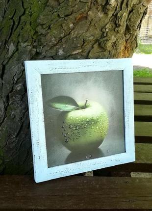 Картинка декупаж зелене яблуко3 фото