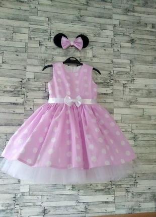 Платье в  стиле  минни маус детское  для девочек