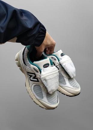 New balance 2002 r vintage teal pouch чоловічі висока якість зручні в носінні стильні повсякденні5 фото