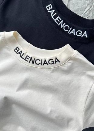 Молочная футболка balenciaga2 фото