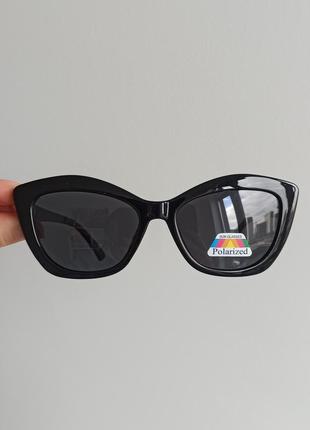 Новые красивые очки (линза polarized) черные1 фото