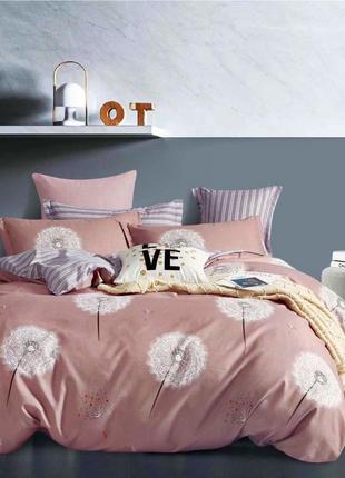 Комплект постельного белья евро размер 220×240 постельное бельё 100% хлопок сатин турция4 фото