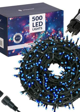 Гірлянда вулична (зовнішня) springos 25 м 500 led cl0523 blue