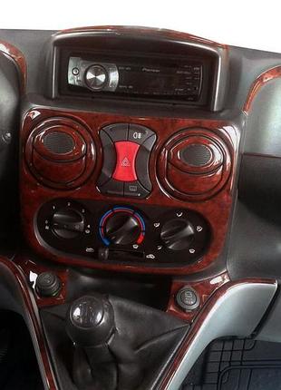 Накладки на панель карбон для fiat doblo ii 2005" рр.
