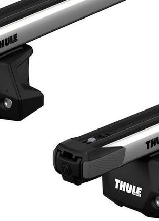 Багажник у штатні місця thule slidebar evo для volkswagen tran...