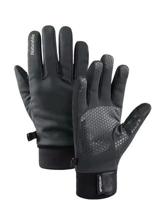 Вологозахисні рукавички naturehike nh19s005-t, розмір l, чорні