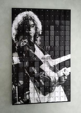 Картина з пайеток wall decor guitarist 75 х 45 см2 фото