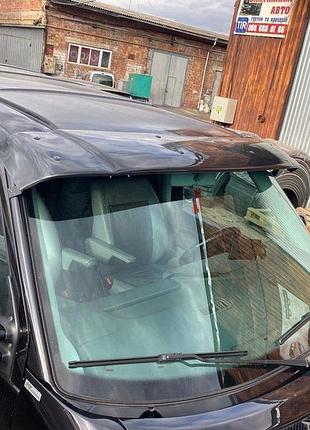 Козирок на лобове скло (чорний глянець, 5 мм) для volkswagen t...