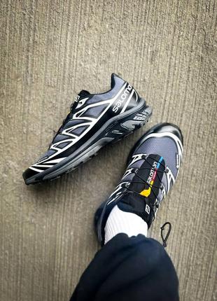 Salomon xt-6 gtx 'black silver'2 фото