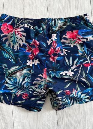 Плавающие шорты с гавайским принтом mango мужские плавки летние шорты для пляжа.7 фото