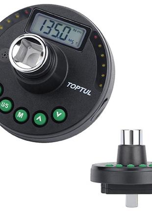 Адаптер динамометричний цифровий toptul + шкала довороту 1/2" ...