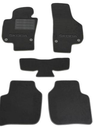 Двошарові килимки sotra custom premium grey для skoda superb (...