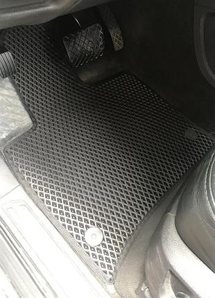 Килимки eva (чорні) 3 ряди (6 килимків) для audi q7 2005-2015 рр.