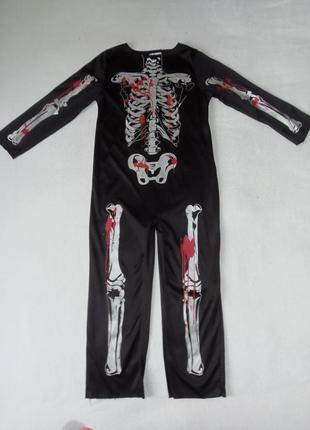 Карнавальный костюм скелета,кощея на 7-8 лет1 фото