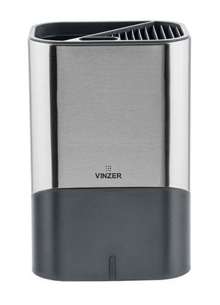 Підставка для ножів і кухонного приладдя vinzer graphite colle...