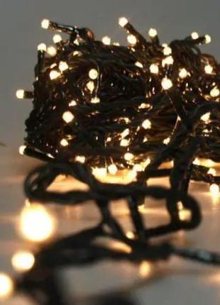 Світлодіодна гірлянда lampiki на 500 led тепла біла 8 режимів ...
