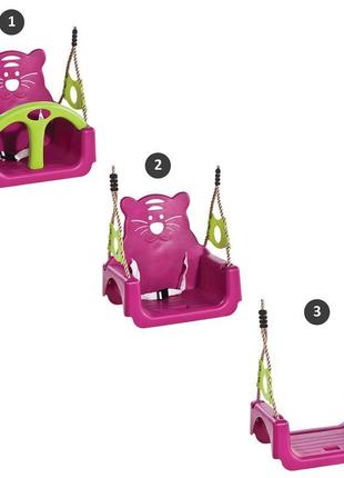 Гойдалка для дітей kbt trix 3в1 фіолетовий