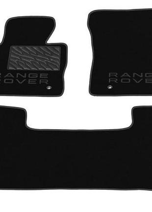 Двошарові килимки sotra classic black для land rover range rov...