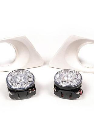 Протитуманки в бампер (2 шт., під фарбування) для mercedes via...