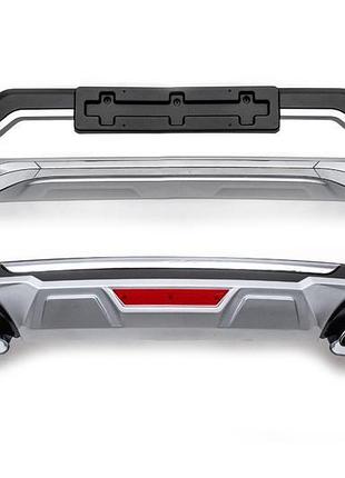 Передня та задня накладки 2019-2023 (2 шт) для hyundai tucson ...