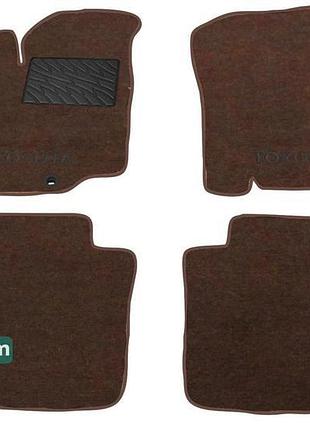 Двошарові килимки sotra premium chocolate для toyota yaris (mk...