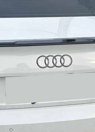 Спойлер lip (1234 upgrade, чорний) для audi a4 b9 2015-2022 рр.