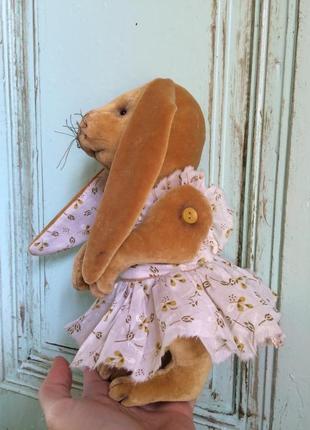 Маленький пасхальный кролик. коллекционная кукла.4 фото