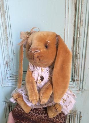 Маленький пасхальный кролик. коллекционная кукла.2 фото