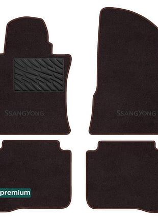 Двошарові килимки sotra premium chocolate для ssangyong korand...
