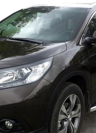 Бічні пороги fullmond (2 шт., алюм.) для honda crv 2012-2016 рр.