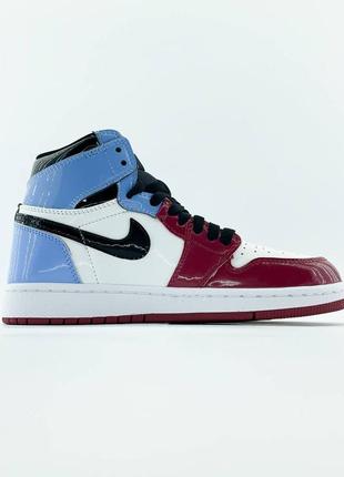 Nike air jordan 1 retro high "blue/red6 фото