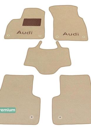 Двошарові килимки sotra premium beige для audi q8/sq8/rs q8 (m...
