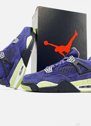 Nike air jordan 4 "paris violet"8 фото