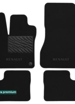 Двошарові килимки sotra premium black для renault twingo (mkii...