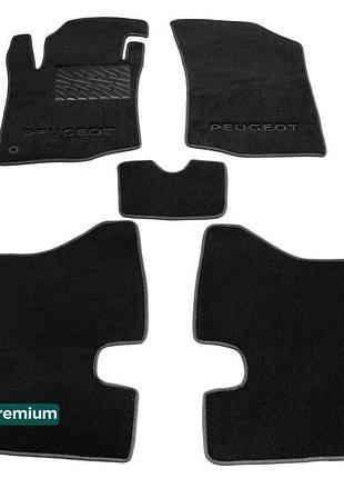 Двошарові килимки sotra premium black для peugeot 107 (mki) 20...