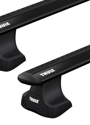 Багажник на гладкий дах thule wingbar evo rapid black для volv...
