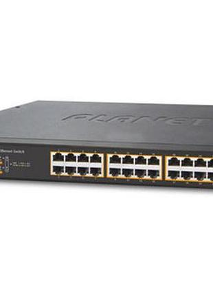 Гігабітний комутатор 2 рівня planet gsw-2620hp (24-port 10/100...