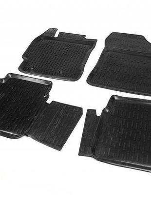 Гумові килимки (4 шт., niken 3d) для toyota corolla 2013-2019 рр.