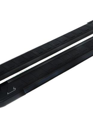 Бічні пороги redline black (2 шт., алюміній) для honda crv 200...