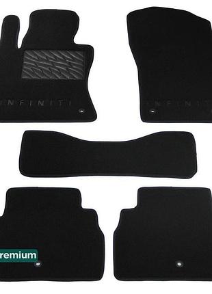 Двошарові килимки sotra premium black для infiniti q50 (mki) 2...