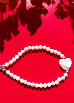 Браслет из перламутра "сердце"❤ 3