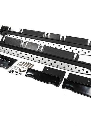 Бічні пороги oem-bmw-v1 (2 шт., пластик) для hyundai ix-35 201...