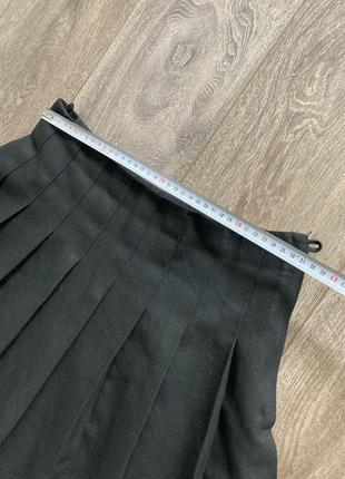 М//l идеальная черная теннисная юбка плиссе школа обучения высокая талия с резинками3 фото